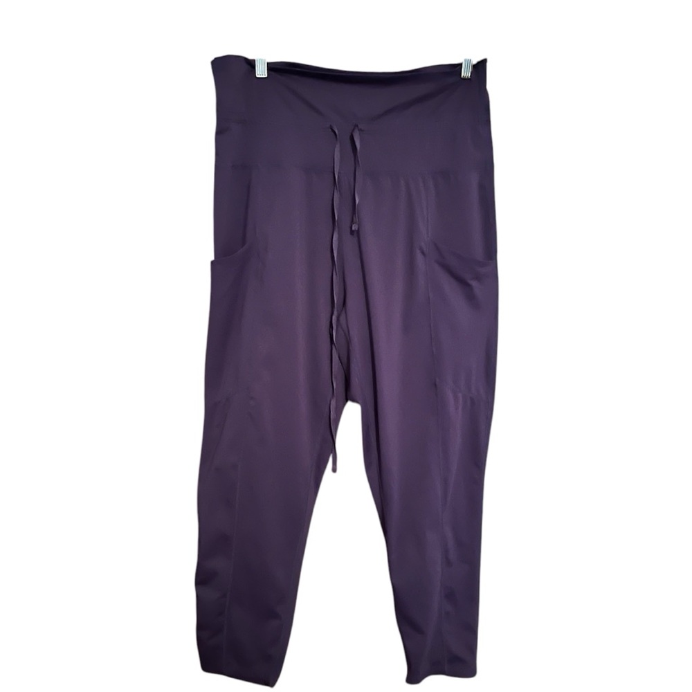 Fabletics Womans joggers loose fit XXL NavyBlue pockets in leg paper bag waist